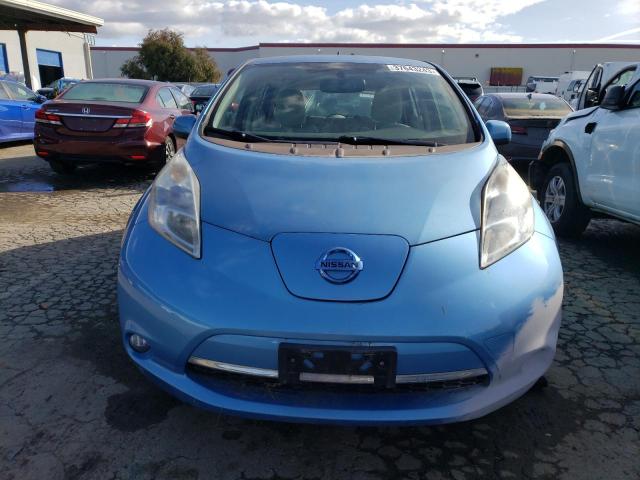 JN1AZ0CP0BT002595 - 2011 NISSAN LEAF SV BLUE photo 5