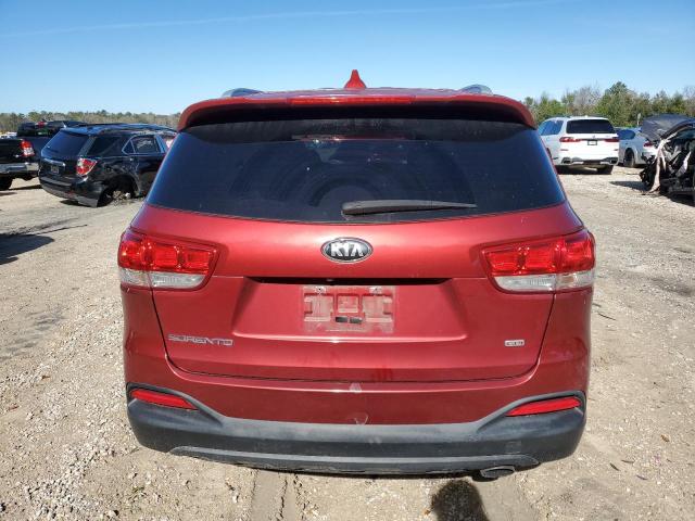 5XYPG4A39GG035456 - 2016 KIA SORENTO LX RED photo 6