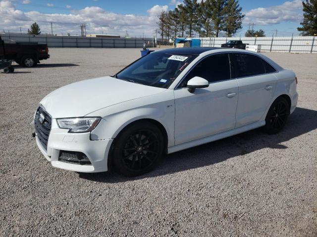 WAUGUGFF4J1027573 - 2018 AUDI A3 PREMIUM PLUS WHITE photo 1