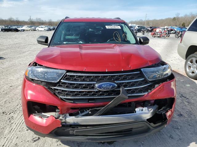 1FMSK7DH2MGA77084 - 2021 FORD EXPLORER XLT RED photo 5