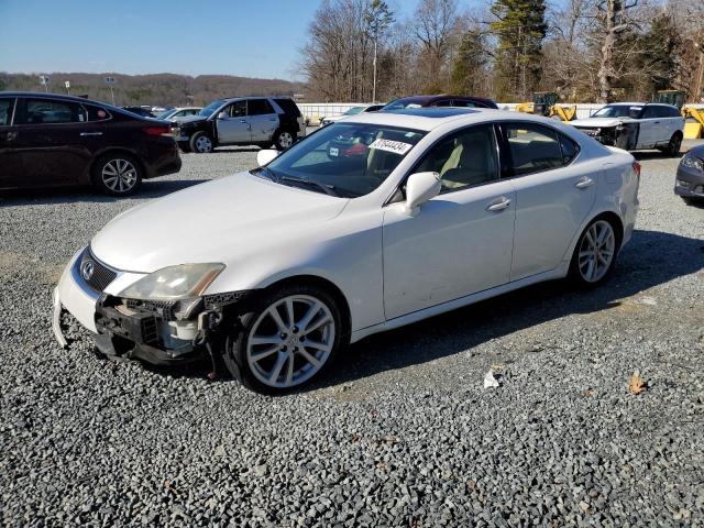 JTHBK262072035190 - 2007 LEXUS IS 250 WHITE photo 1