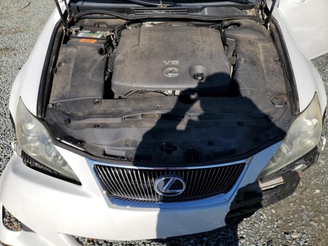 JTHBK262072035190 - 2007 LEXUS IS 250 WHITE photo 11