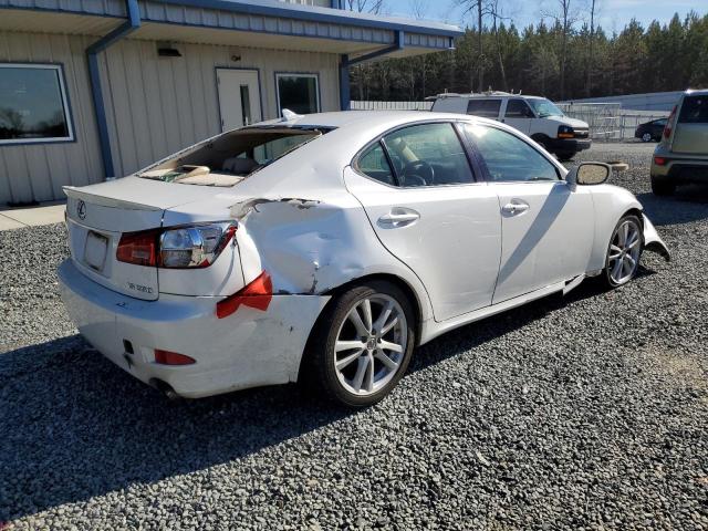 JTHBK262072035190 - 2007 LEXUS IS 250 WHITE photo 3