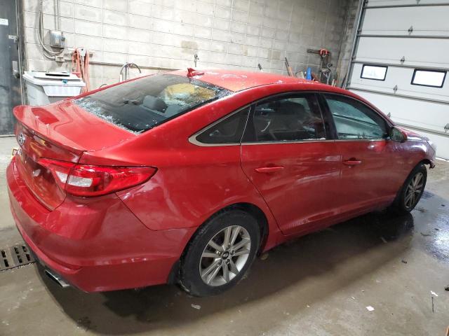 5NPE24AF0HH449350 - 2017 HYUNDAI SONATA SE RED photo 3