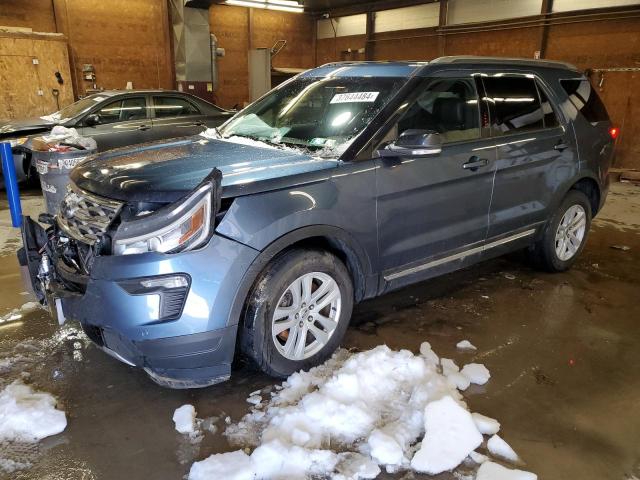 1FM5K8D80JGA75557 - 2018 FORD EXPLORER XLT BLUE photo 1