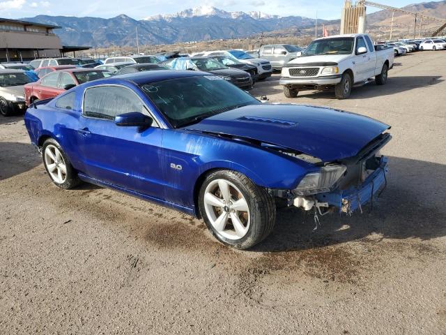 1ZVBP8CF0E5260411 - 2014 FORD MUSTANG GT BLUE photo 4