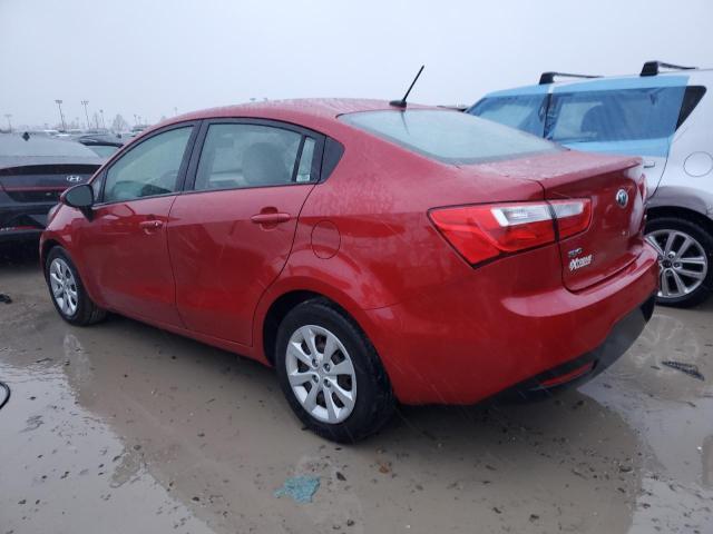 KNADM4A30D6140376 - 2013 KIA RIO LX RED photo 2