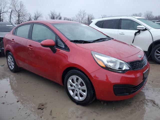 KNADM4A30D6140376 - 2013 KIA RIO LX RED photo 4