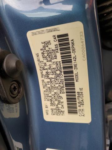 5YFBU4EE1CP058444 - 2012 TOYOTA COROLLA BASE BLUE photo 12