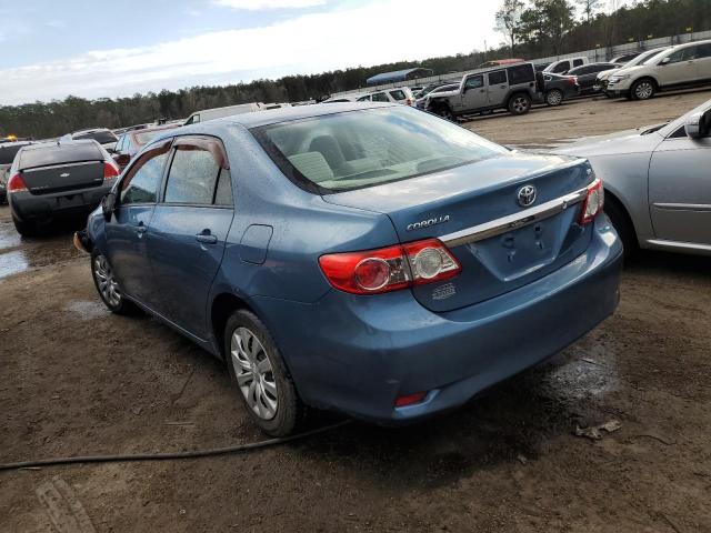 5YFBU4EE1CP058444 - 2012 TOYOTA COROLLA BASE BLUE photo 2