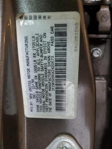 1Y1SK5286XZ420673 - 1999 CHEVROLET GEO PRIZM BASE GRAY photo 12