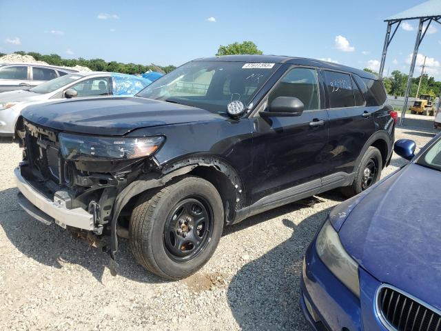 1FM5K8AB5MGA87370 - 2021 FORD EXPLORER POLICE INTERCEPTOR BLACK photo 1