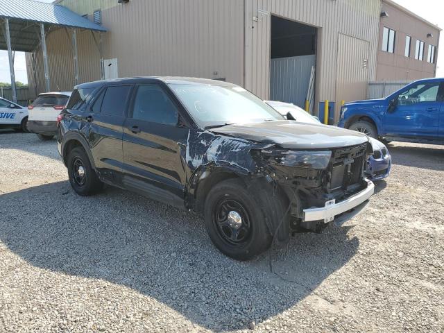 1FM5K8AB5MGA87370 - 2021 FORD EXPLORER POLICE INTERCEPTOR BLACK photo 4