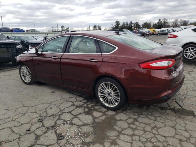 3FA6P0HD7GR286734 - 2016 FORD FUSION SE MAROON photo 2