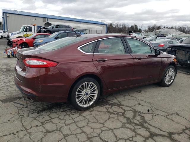 3FA6P0HD7GR286734 - 2016 FORD FUSION SE MAROON photo 3