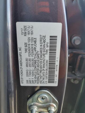 5J8TB3H38JL005360 - 2018 ACURA RDX GRAY photo 13