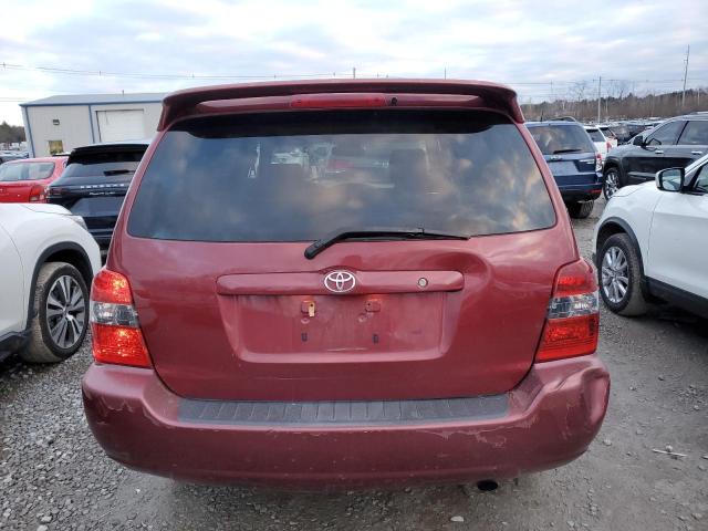 JTEEP21A670211617 - 2007 TOYOTA HIGHLANDER SPORT BURGUNDY photo 6