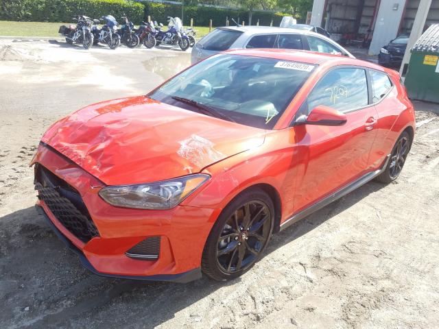 KMHTH6AB6KU020219 - 2019 HYUNDAI VELOSTER TURBO  photo 2