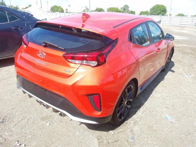 KMHTH6AB6KU020219 - 2019 HYUNDAI VELOSTER TURBO  photo 4