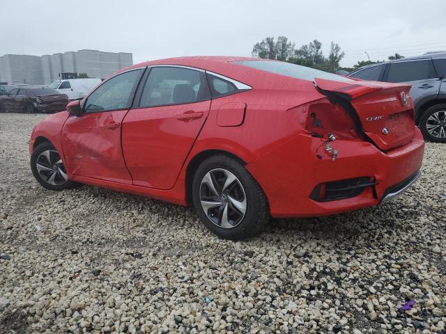 2HGFC2F66LH560213 - 2020 HONDA CIVIC LX RED photo 2