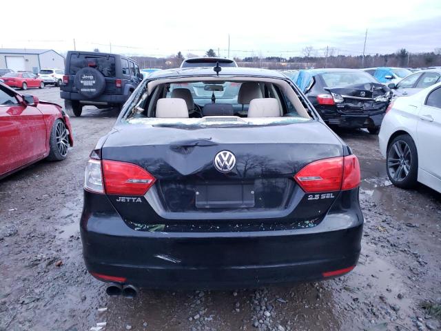 3VWLP7AJ1CM395412 - 2012 VOLKSWAGEN JETTA SEL BLACK photo 6