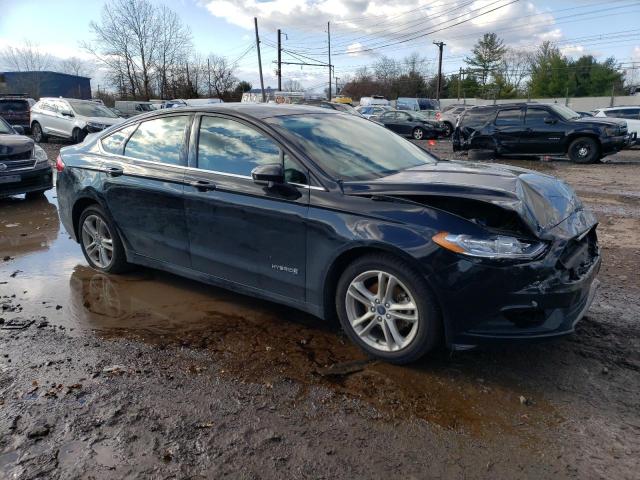 3FA6P0LU6JR124561 - 2018 FORD FUSION SE HYBRID BLACK photo 4