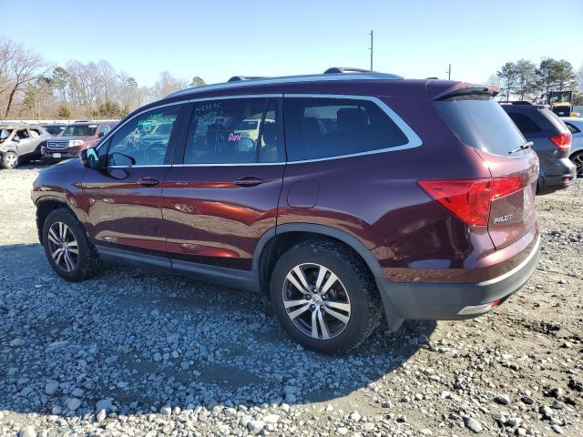 5FNYF5H56GB001275 - 2016 HONDA PILOT EXL BURGUNDY photo 2