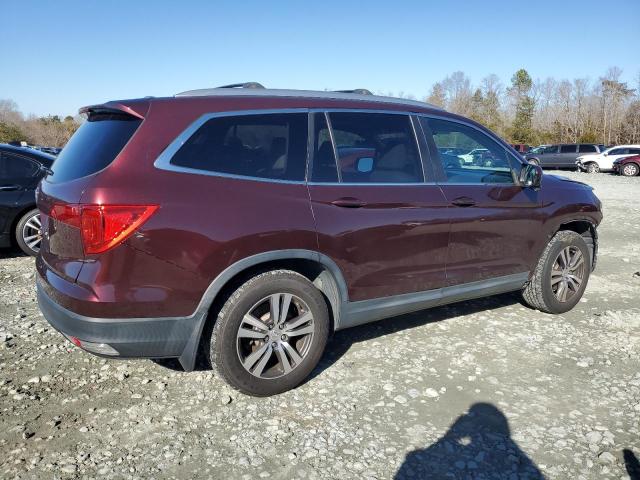 5FNYF5H56GB001275 - 2016 HONDA PILOT EXL BURGUNDY photo 3