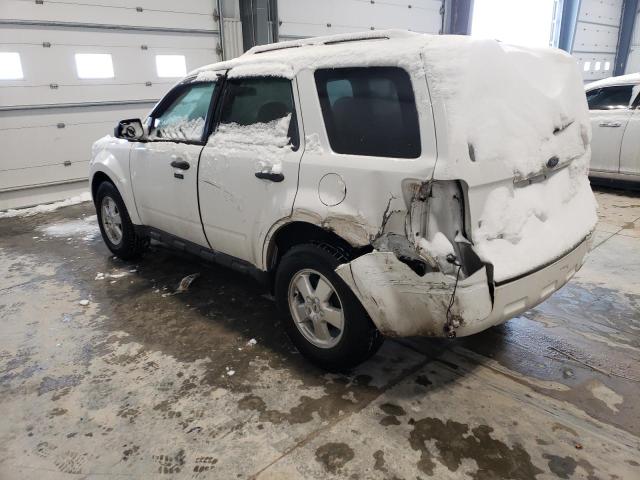 1FMCU0D72BKB74700 - 2011 FORD ESCAPE XLT WHITE photo 2