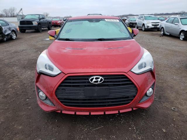 KMHTC6AE5EU184574 - 2014 HYUNDAI VELOSTER TURBO RED photo 5