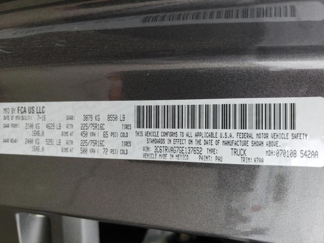 3C6TRVAG7GE137652 - 2016 RAM PROMASTER 1500 STANDARD BLACK photo 13