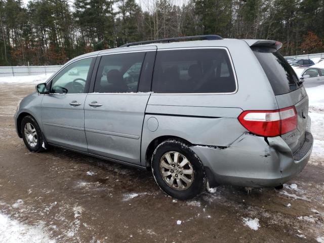 5FNRL38697B136664 - 2007 HONDA ODYSSEY EXL BLUE photo 2