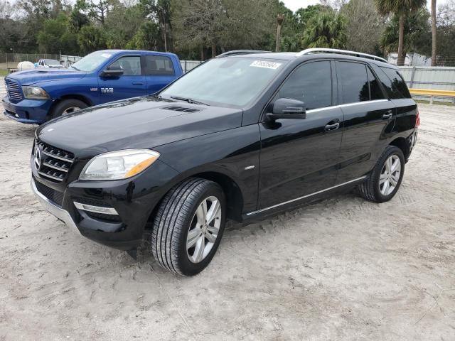 4JGDA5HB7CA096446 - 2012 MERCEDES-BENZ ML 350 4MATIC BLACK photo 1