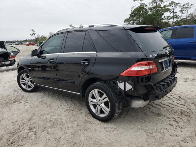 4JGDA5HB7CA096446 - 2012 MERCEDES-BENZ ML 350 4MATIC BLACK photo 2