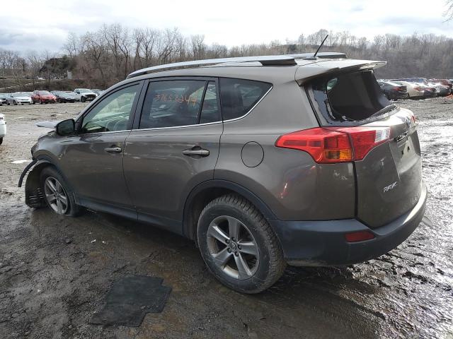 JTMRFREV8FD151569 - 2015 TOYOTA RAV4 XLE CHARCOAL photo 2