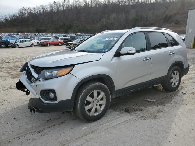 5XYKT3A10BG172860 - 2011 KIA SORENTO BASE SILVER photo 1