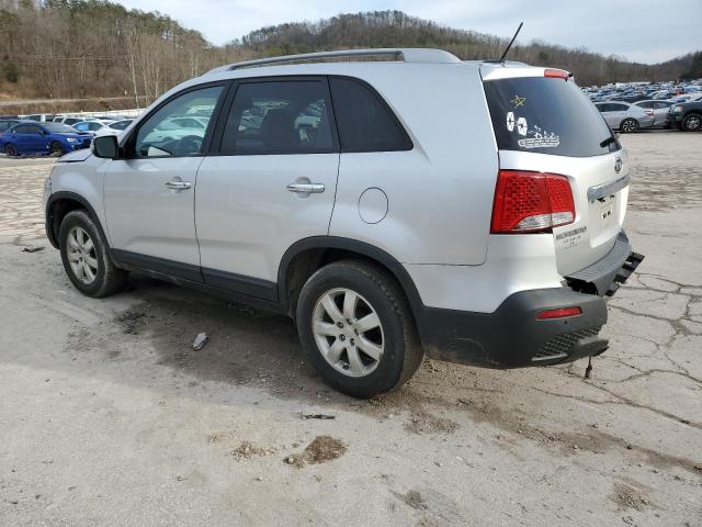 5XYKT3A10BG172860 - 2011 KIA SORENTO BASE SILVER photo 2