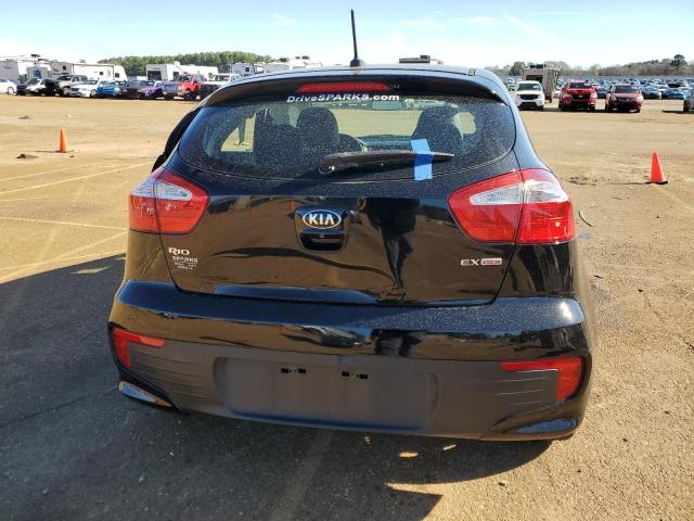 KNADN5A37G6633396 - 2016 KIA RIO EX BLACK photo 6