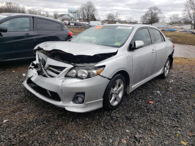 2T1BU4EE4CC786307 - 2012 TOYOTA COROLLA BASE SILVER photo 1