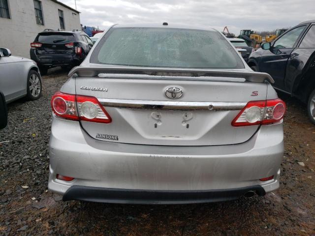 2T1BU4EE4CC786307 - 2012 TOYOTA COROLLA BASE SILVER photo 6