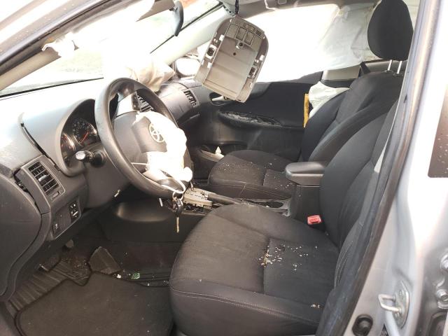 2T1BU4EE4CC786307 - 2012 TOYOTA COROLLA BASE SILVER photo 7