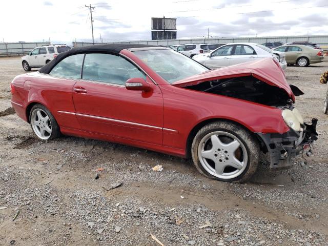 WDBTK65J25F134989 - 2005 MERCEDES-BENZ CLK 320 RED photo 4