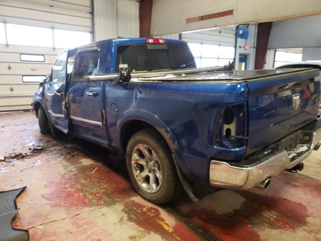 1C6RR7NT6JS137305 - 2018 RAM 1500 LARAM BLUE photo 2