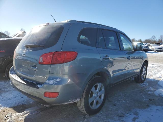 5NMSH13E18H134011 - 2008 HYUNDAI SANTA FE SE TEAL photo 3