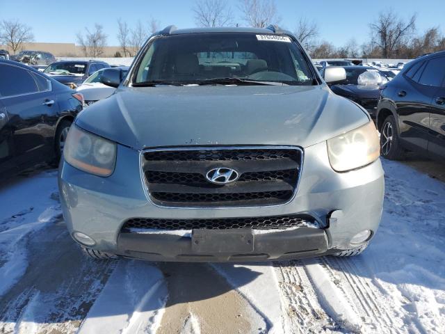 5NMSH13E18H134011 - 2008 HYUNDAI SANTA FE SE TEAL photo 5