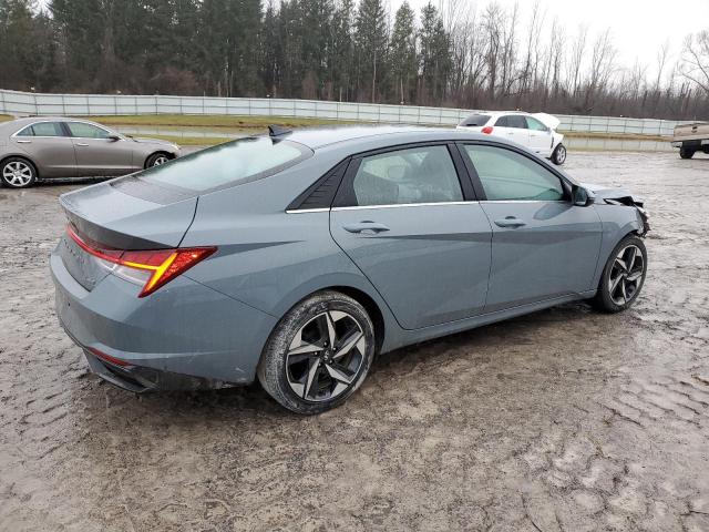 KMHLP4AG5MU163734 - 2021 HYUNDAI ELANTRA LI GRAY photo 3