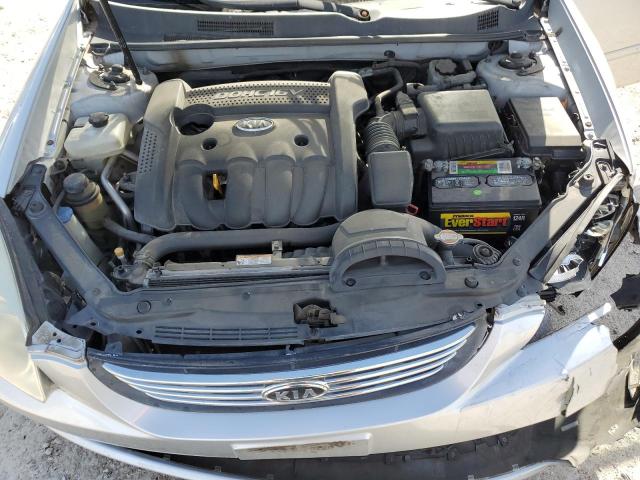 KNAGE123985217619 - 2008 KIA OPTIMA LX SILVER photo 11