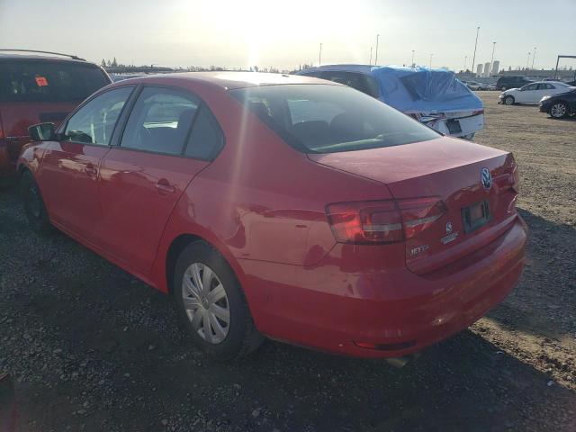 3VW2K7AJ0FM311952 - 2015 VOLKSWAGEN JETTA BASE 红色 照片 2