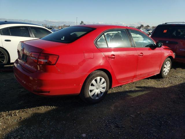 3VW2K7AJ0FM311952 - 2015 VOLKSWAGEN JETTA BASE 红色 照片 3