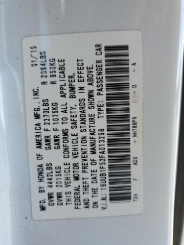 19UUB1F52FA013258 - 2015 ACURA TLX TECH WHITE photo 12